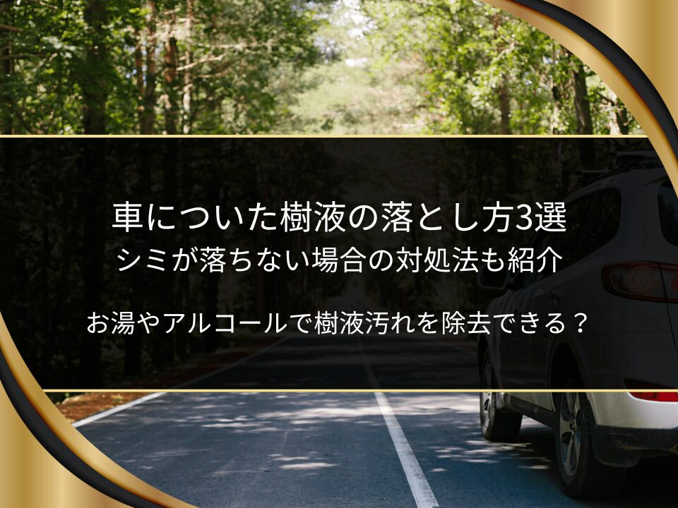車・樹液落とし方